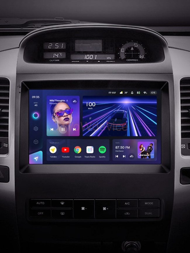 Штатная магнитола Teyes CC3 360 6/128 Toyota Land Cruiser Prado 120 (2004-2009)