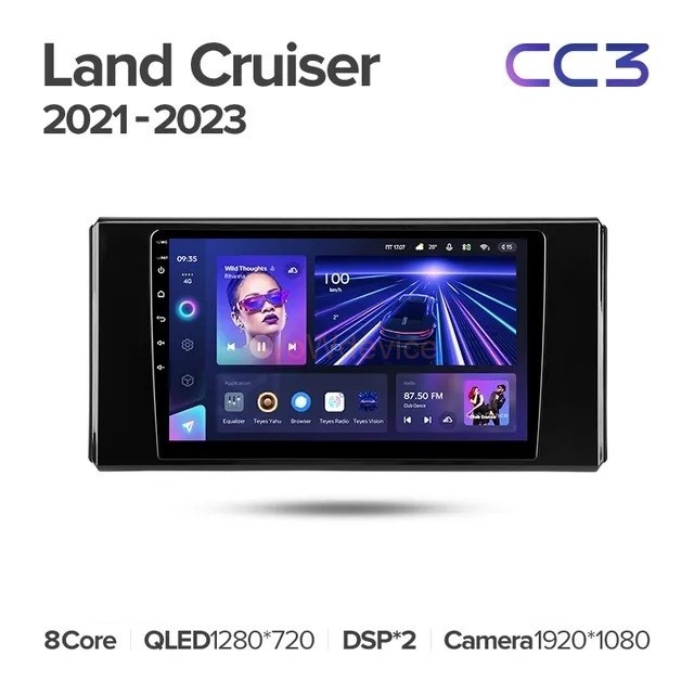 Штатная магнитола Teyes CC3 6/128 Toyota Land Cruiser 300 (2021-2023)