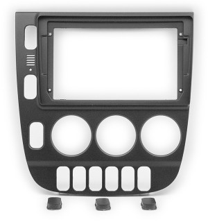 Рамка магнитолы 9.0" (цв.Черный) для MERCEDES-BENZ M-klasse 1997-2001 Левый руль