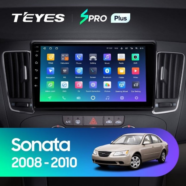 Штатная магнитола Teyes SPRO Plus 3/32 Hyundai Sonata NF (2008-2010) F1