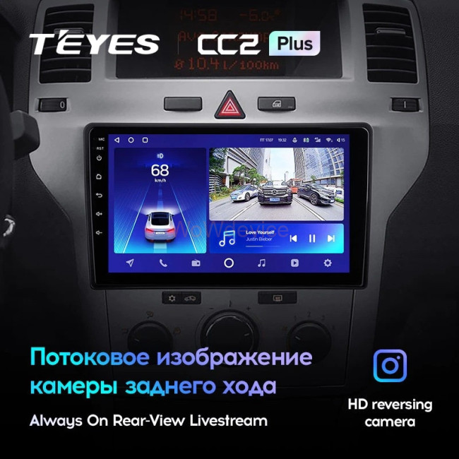 Штатная магнитола Teyes CC2L Plus 2/32 Opel Astra H (2004-2014) F1