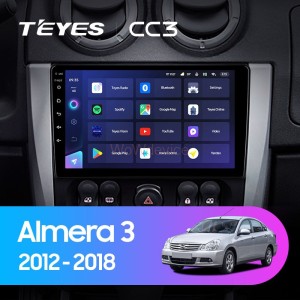 Штатная магнитола Teyes CC3 360 6/128 Nissan Almera 3 G15 (2012-2018)