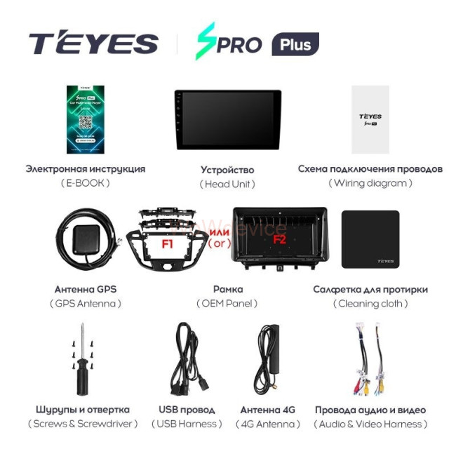 Штатная магнитола Teyes SPRO Plus 3/32 Ford Tourneo Custom 1 (2012-2021) F2