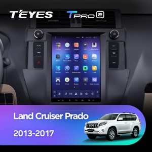 Штатная магнитола Tesla style Teyes TPRO 2 3/32 Toyota Land Cruiser Prado 150 (2013-2017)