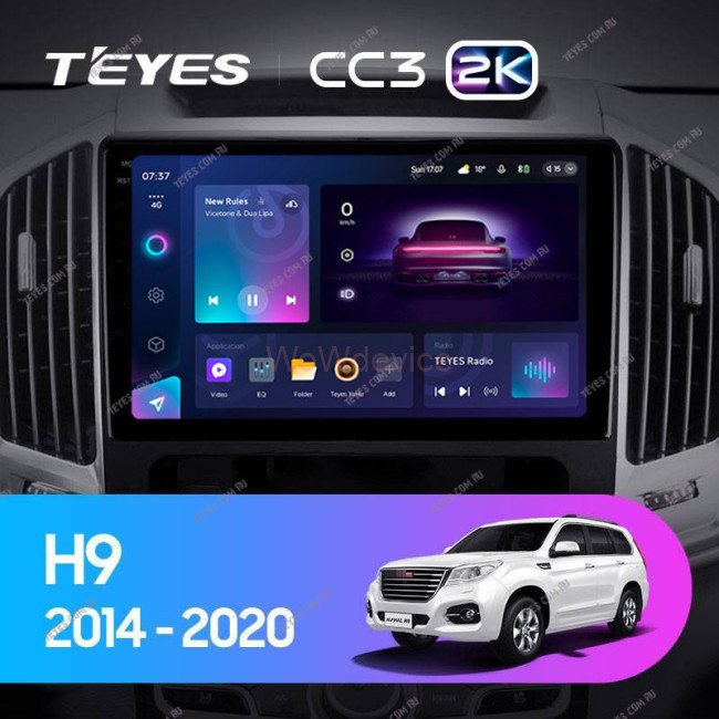 Штатная магнитола Teyes CC3 2K 360 6/128 Haval H9 (2014-2020)