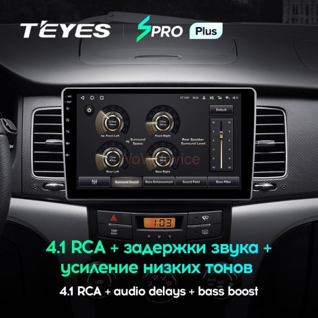 Штатная магнитола Teyes SPRO Plus 4/64 Ssang Yong Kyron 2010+