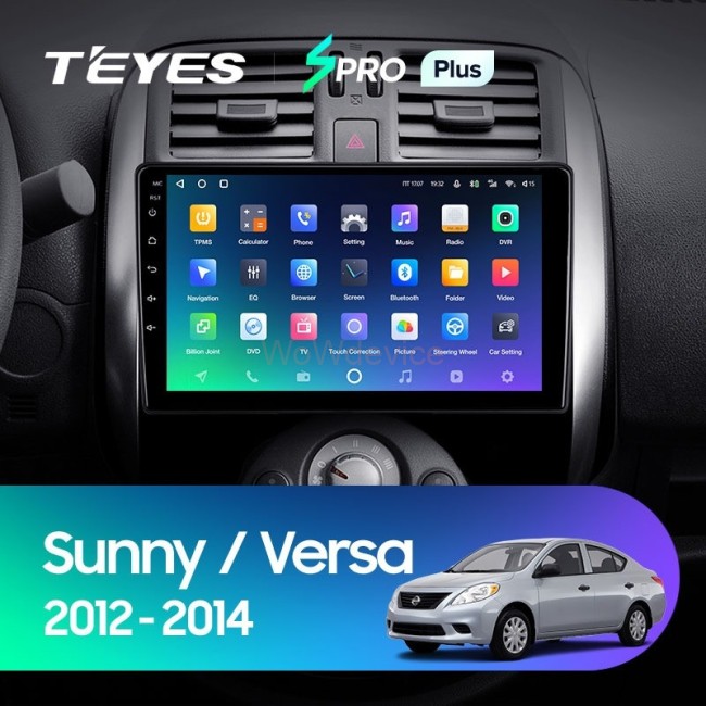 Штатная магнитола Teyes SPRO Plus 6/128 Nissan Sunny Versa C17 (2012-2014)