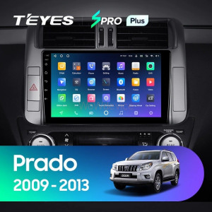 Штатная магнитола Teyes SPRO Plus 6/128 Toyota Land Cruiser Prado 150 (2009-2013) Тип-С
