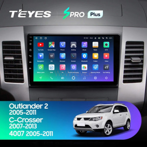 Штатная магнитола Teyes SPRO Plus 4/64 Mitsubishi Outlander 2 (2005-2011) Тип-B