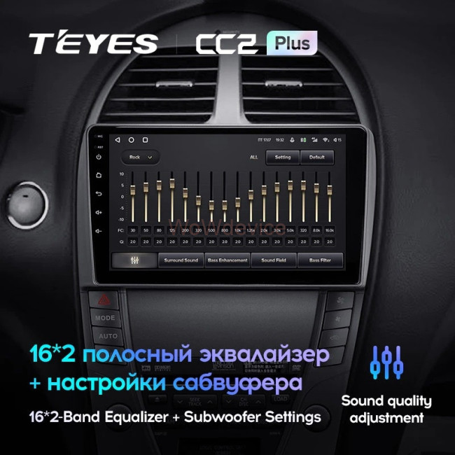 Штатная магнитола Teyes CC2L Plus 1/16 Lexus ES350 5 V XV40 (2006-2012) Тип-С