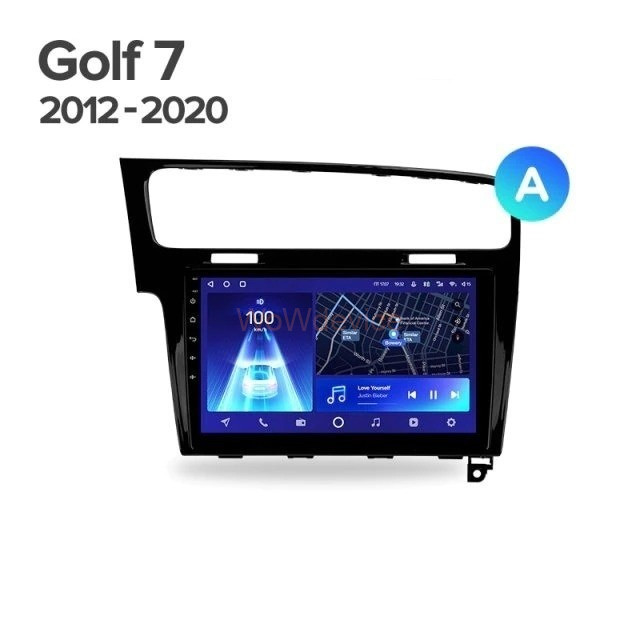Штатная магнитола Teyes CC2 Plus 6/128 Volkswagen Golf 7 MK7 (2014-2018) Тип-A