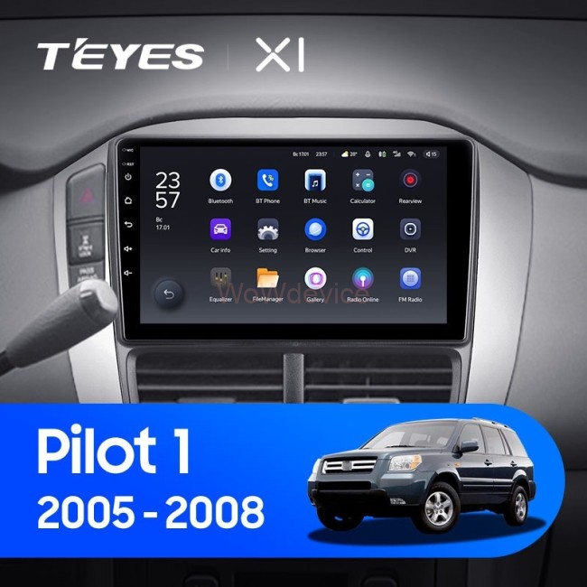 Штатная магнитола Teyes X1 4G 2/32 Honda Pilot 1 (2005-2008)