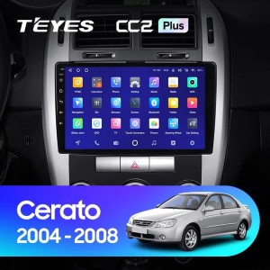Штатная магнитола Teyes CC2 Plus 6/128 Kia Cerato (2004-2008) F2