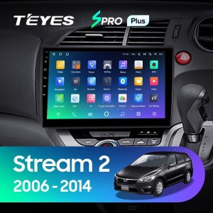 Штатная магнитола Teyes SPRO Plus 6/128 Honda Stream 2 (2006-2014) правый руль