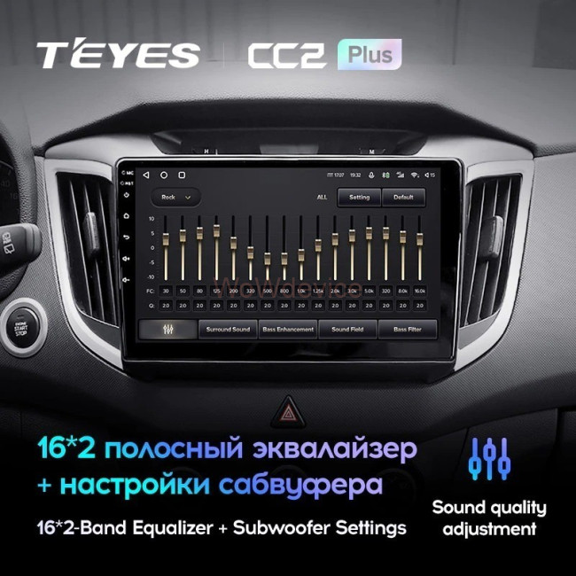 Штатная магнитола Teyes CC2L Plus 1/16 Hyundai Creta (2015-2019) Штатная магнитола Teyes CC2L Plus 1/16 Hyundai Creta (2015-2019)