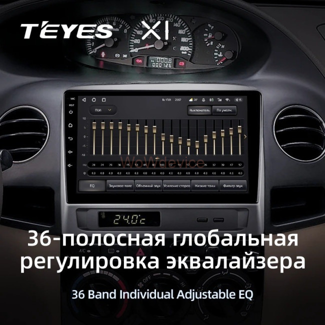 Штатная магнитола Teyes X1 4G 2/32 Geely MK 1 (2006-2013)