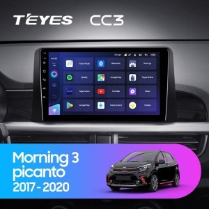 Штатная магнитола Teyes CC3 6/128 Kia Picanto (2017-2020)