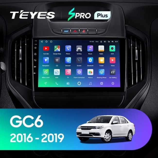 Штатная магнитола Teyes SPRO Plus 4/64 Geely GC6 (2016-2019)