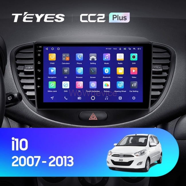 Штатная магнитола Teyes CC2 Plus 4/32 Hyundai i10 (2007-2013)