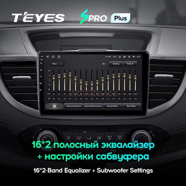 Штатная магнитола Teyes SPRO Plus 6/128 Honda CR-V 4 RM RE (2011-2015) Тип-C