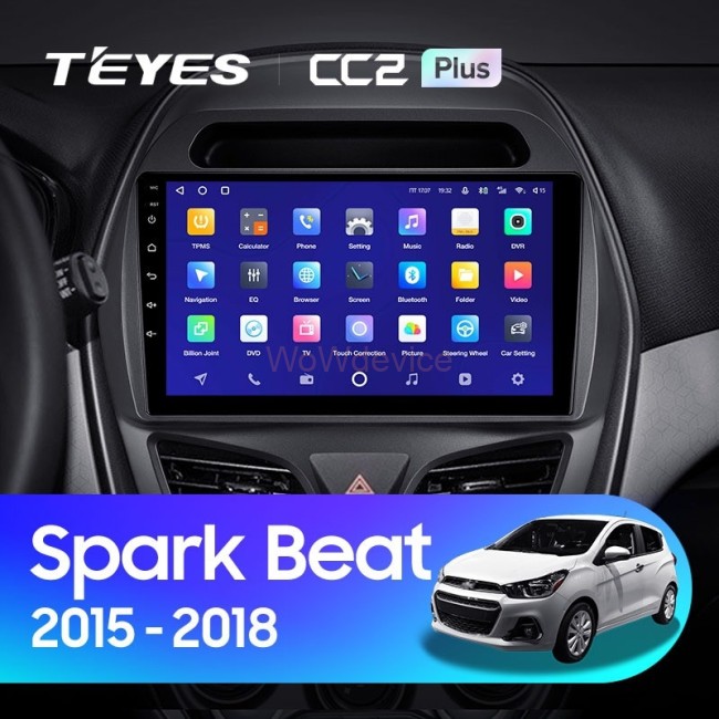 Штатная магнитола Teyes CC2 Plus 4/32 Chevrolet Spark Beat (2015-2018) F2