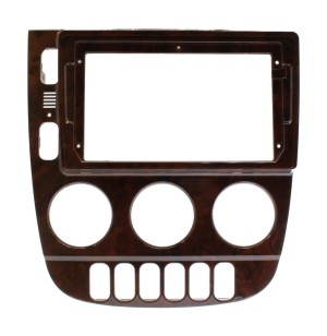 Рамка магнитолы 9.0" (цв.Глянцевый Деревянный) для MERCEDES-BENZ M-klasse 2001-2005 Левый руль