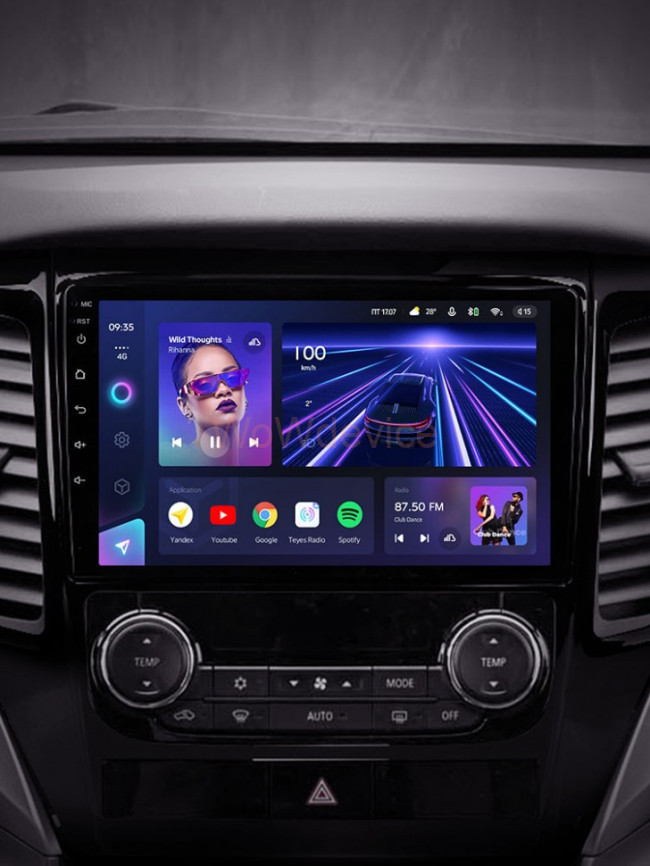 Штатная магнитола Teyes CC3 4/64 Mitsubishi Pajero Sport 3 (2016-2018)