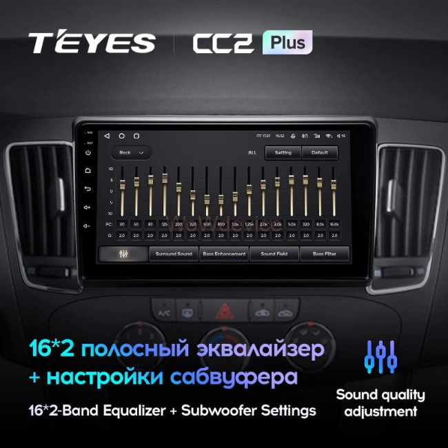 Штатная магнитола Teyes CC2 Plus 4/64 Hyundai Sonata NF (2008-2010) F2