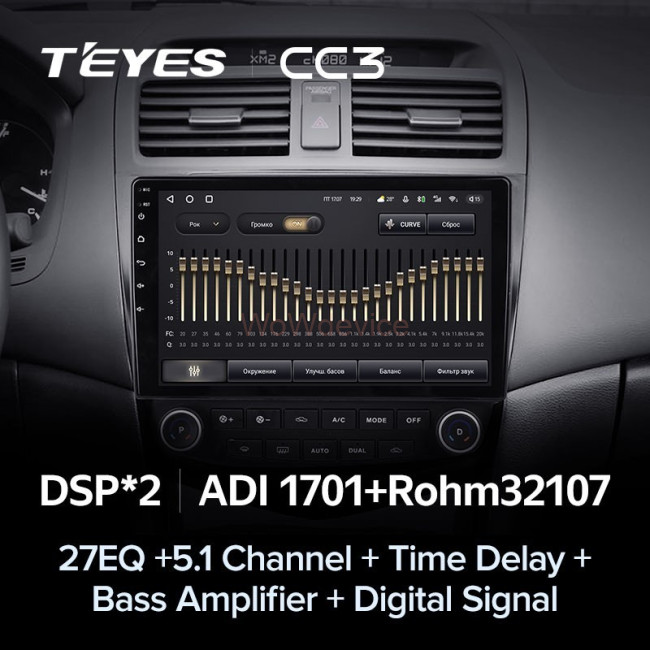 Штатная магнитола Teyes CC3 3/32 Honda Accord 7 (2005-2008)