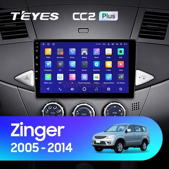 Штатная магнитола Teyes CC2 Plus 4/32 Mitsubishi Zinger (2005-2014)
