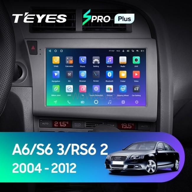 Штатная магнитола Teyes SPRO Plus 4/32 Audi RS6 2 (2007-2012)