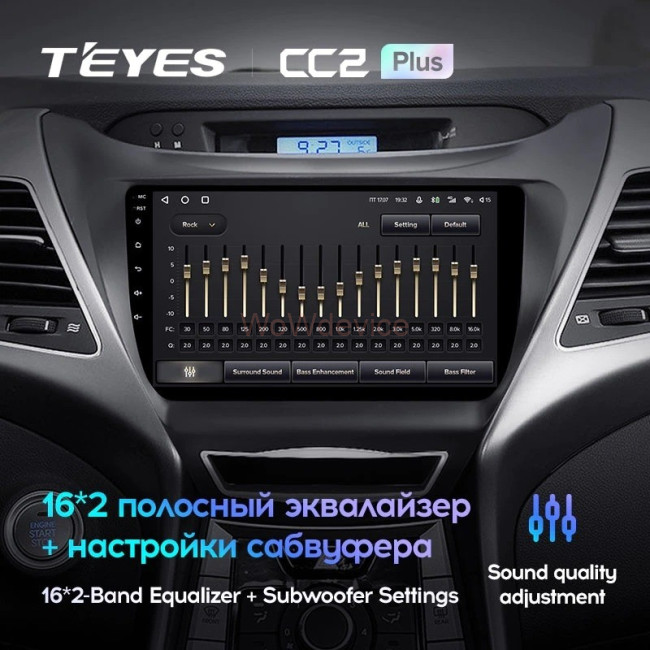 Штатная магнитола Teyes CC2L Plus 2/32 Hyundai Elantra 5 JK GD MD UD (2010-2016) F2 Штатная магнитола Teyes CC2L Plus 2/32 Hyundai Elantra 5 JK GD MD UD (2010-2016) F2