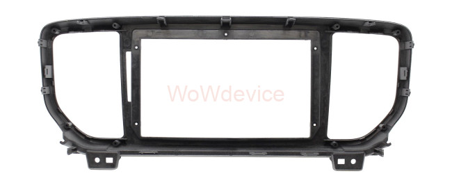 Рамка магнитолы 9.0" (цв.Серебро) для KIA Sportage (QL) 2018+