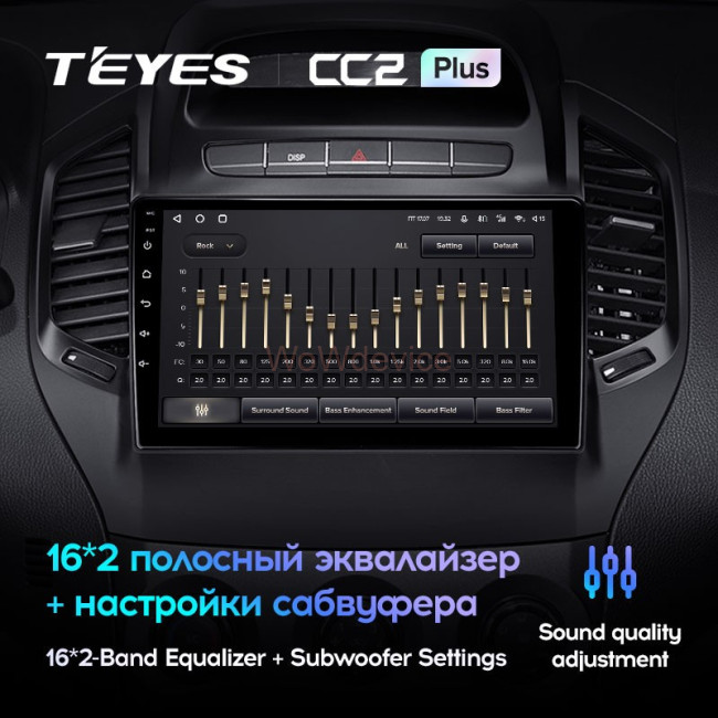 Штатная магнитола Teyes CC2 Plus 3/32 Geely GC6 1 (2014-2016) Штатная магнитола Teyes CC2 Plus 3/32 Geely GC6 1 (2014-2016)