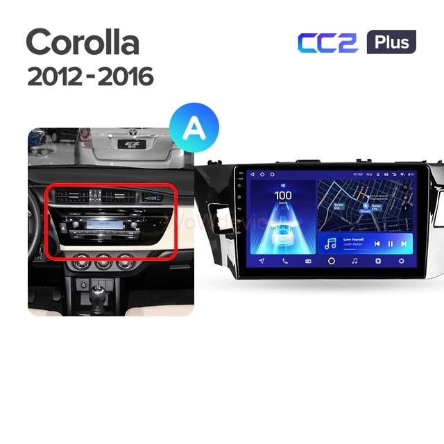 Штатная магнитола Teyes CC2 Plus 3/32 Toyota Corolla (2012-2016) Тип-A Штатная магнитола Teyes CC2 Plus 3/32 Toyota Corolla (2012-2016) Тип-A
