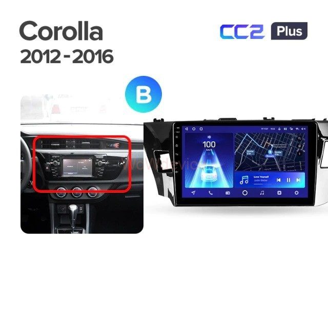 Штатная магнитола Teyes CC2 Plus 3/32 Toyota Corolla (2012-2016) Тип-A Штатная магнитола Teyes CC2 Plus 3/32 Toyota Corolla (2012-2016) Тип-A