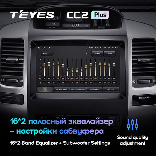 Штатная магнитола Teyes CC2 Plus 4/64 Toyota Land Cruiser Prado 120 (2004-2009) Штатная магнитола Teyes CC2 Plus 4/64 Toyota Land Cruiser Prado 120 (2004-2009)