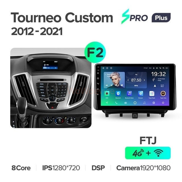 Штатная магнитола Teyes SPRO Plus 3/32 Ford Transit (2012-2021) F2 Штатная магнитола Teyes SPRO Plus 3/32 Ford Transit (2012-2021) F2