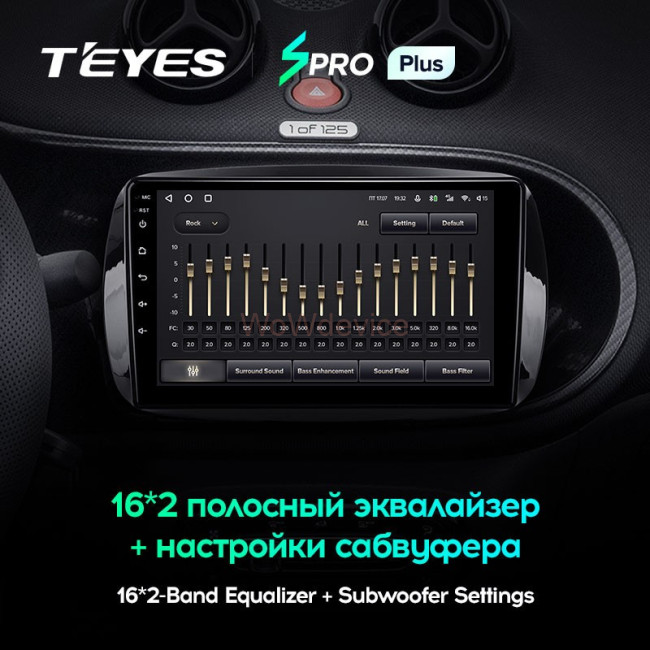 Штатная магнитола Teyes SPRO Plus 3/32 Mercedes Benz Smart Fortwo 3 C453 A453 W453 (2014-2020)