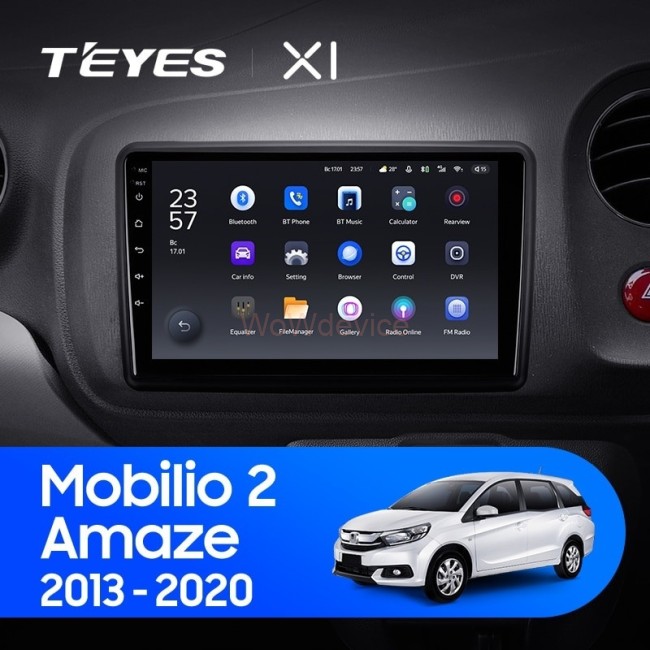 Штатная магнитола Teyes X1 4G 2/32 Honda Mobilio 2 Amaze (2013-2020)