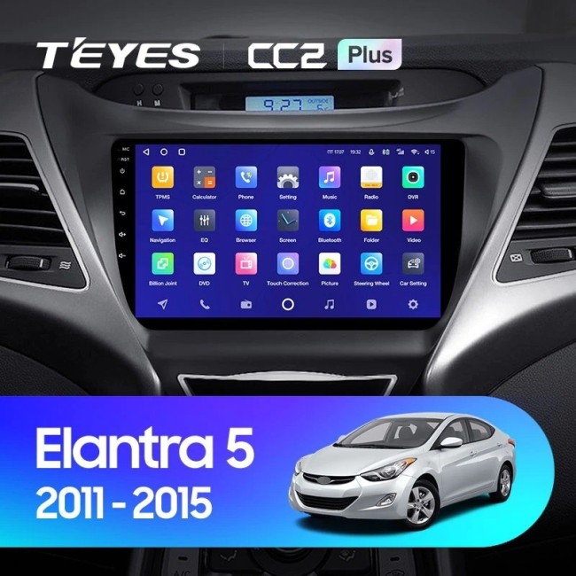 Штатная магнитола Teyes CC2 Plus 3/32 Hyundai Elantra 5 JK GD MD UD (2010-2016) F2