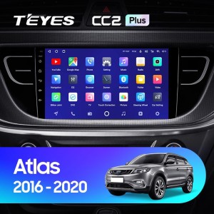 Штатная магнитола Teyes CC2 Plus 6/128 Geely Atlas NL-3 (2016-2020)