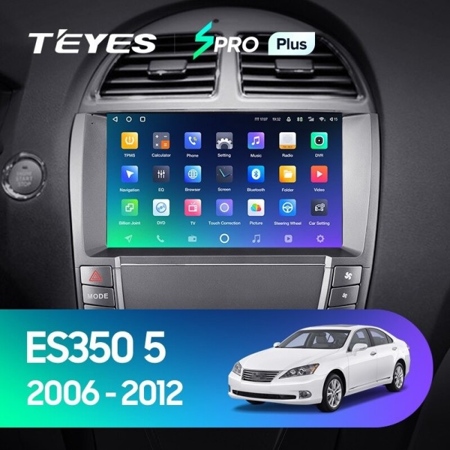 Штатная магнитола Teyes SPRO Plus 6/128 Lexus ES350 5 XV40 (2006-2012) (АB) Тип-B