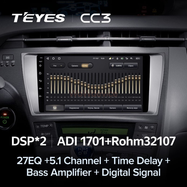 Штатная магнитола Teyes CC3 360 6/128 Toyota Prius XW30 (2009-2015) Штатная магнитола Teyes CC3 360 6/128 Toyota Prius XW30 (2009-2015)