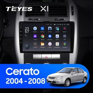 Штатная магнитола Teyes X1 4G 2/32 Kia Cerato (2004-2008) F2