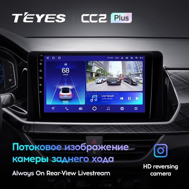 Штатная магнитола Teyes CC2 Plus 6/128 Volkswagen Polo Mk6 (2020-2022) F3