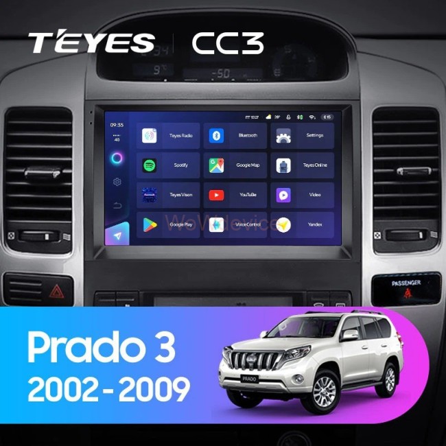 Штатная магнитола Teyes CC3L 4/32 Toyota Land Cruiser Prado 120 (2002-2009)