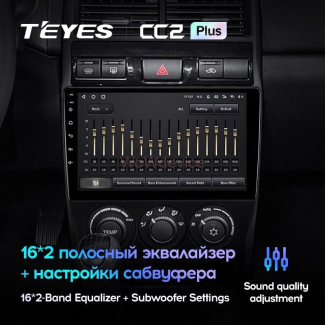 Штатная магнитола Teyes CC2L Plus 1/16 LADA Priora (2013-2018)