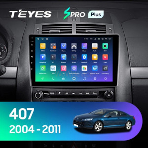 Штатная магнитола Teyes SPRO Plus 6/128 Peugeot 407 (2004-2011) F1