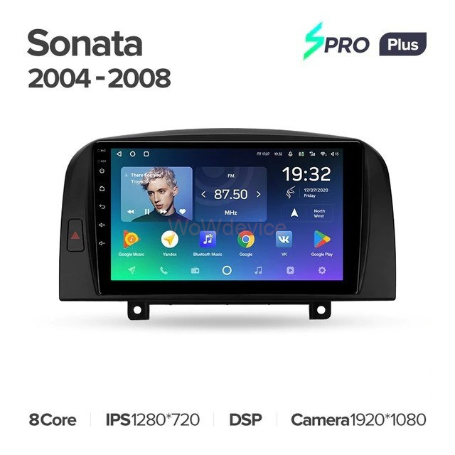 Штатная магнитола Teyes SPRO Plus 4/64 Hyundai Sonata NF (2004-2008)